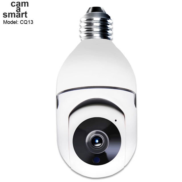 E27 Bulb Socket PTZ Wifi IP Camera CQ13